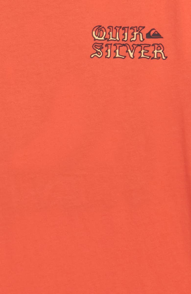 Quiksilver Kids' Snake Head Cotton Graphic T-Shirt, Alternate, color, Hot Coral