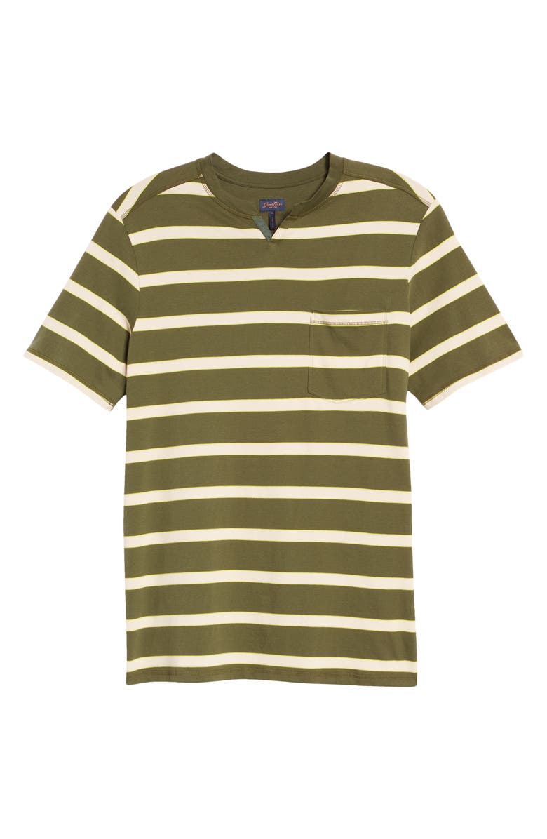 Good Man Brand Stripe Cotton Jersey T-Shirt, Alternate, color, Kombu Green Stripe