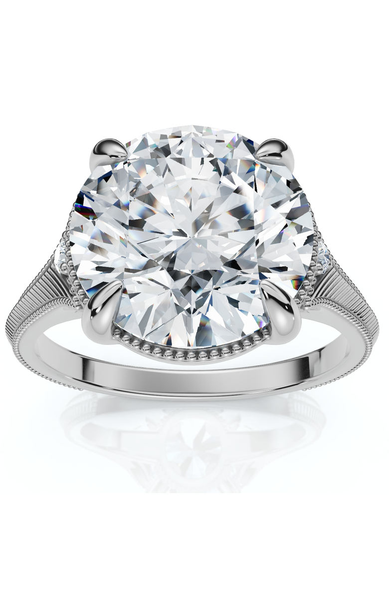 Bliss Diamond Certified 5Ct Swift Diamond Engagement Ring 14k Gold Lab Grown, Main, color, 14K White Gold