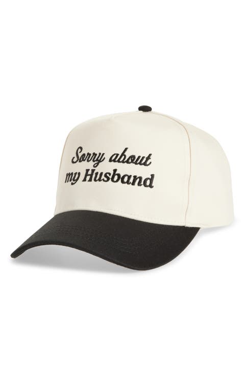 Sorry About My Husband Cotton Baseball Cap