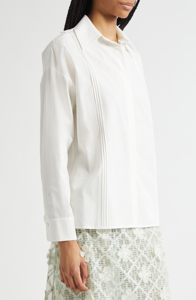 Siedrés Arbena Button-Up Shirt with Removable Crossbody Pouch, Alternate, color, White