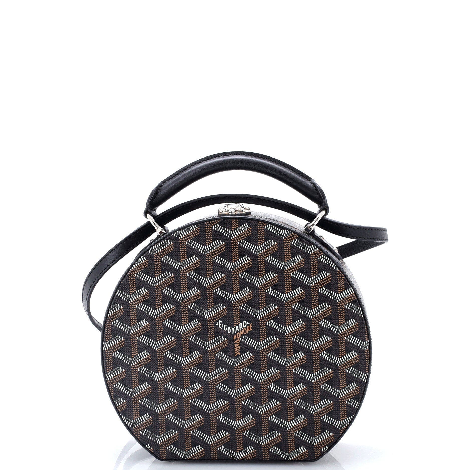 Alto Hatbox Bag Coated Canvas, Main, color, Black