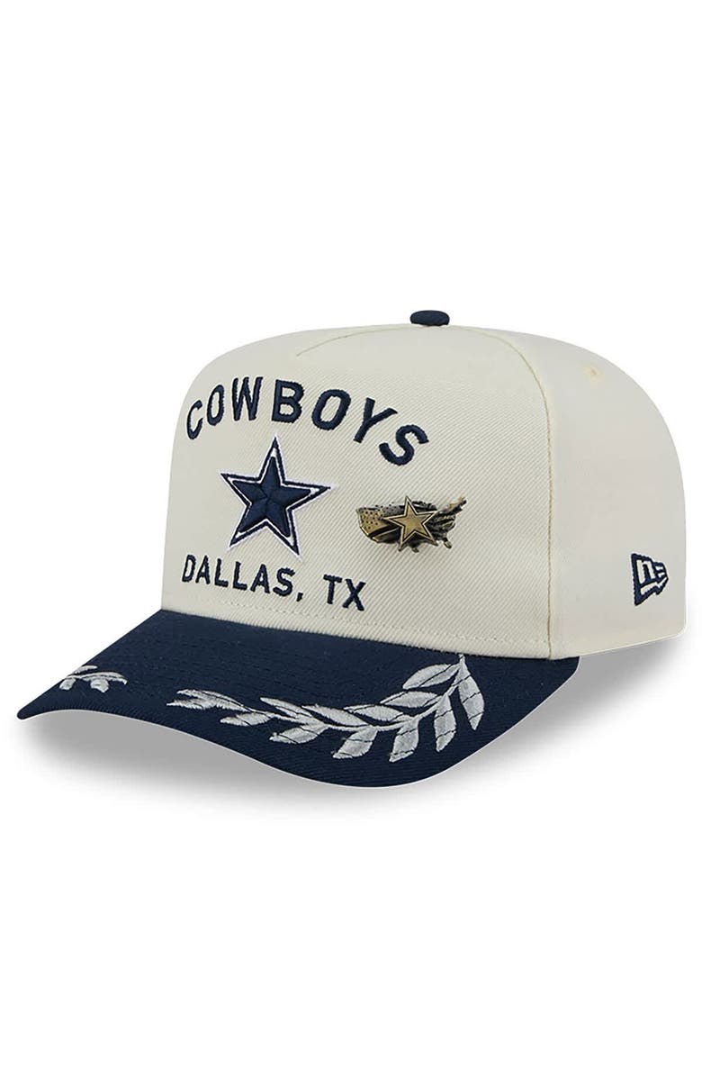 New Era Men
s New Era Cream/Navy Dallas Cowboys 2025 NFL Draft A-Frame 59FIFTY Fitted Hat, Main, color, Cream