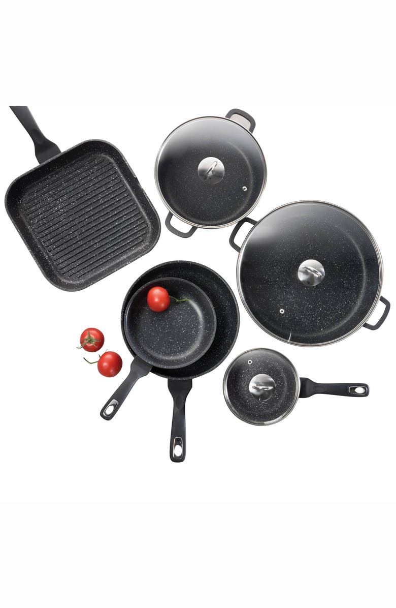 Cuisine::pro<sup>®</sup> GRANITE Cookware Set 9pc, Alternate, color, Black