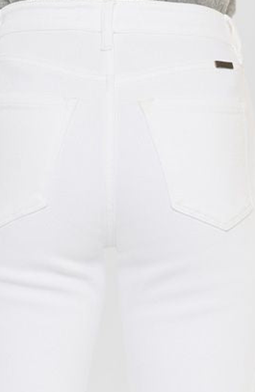 Kancan Tiana High Rise Slim Straight Jeans In White