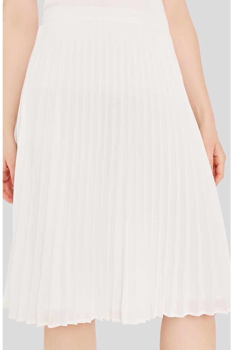 Pleated Chiffon Skirt, Alternate, color, IVORY