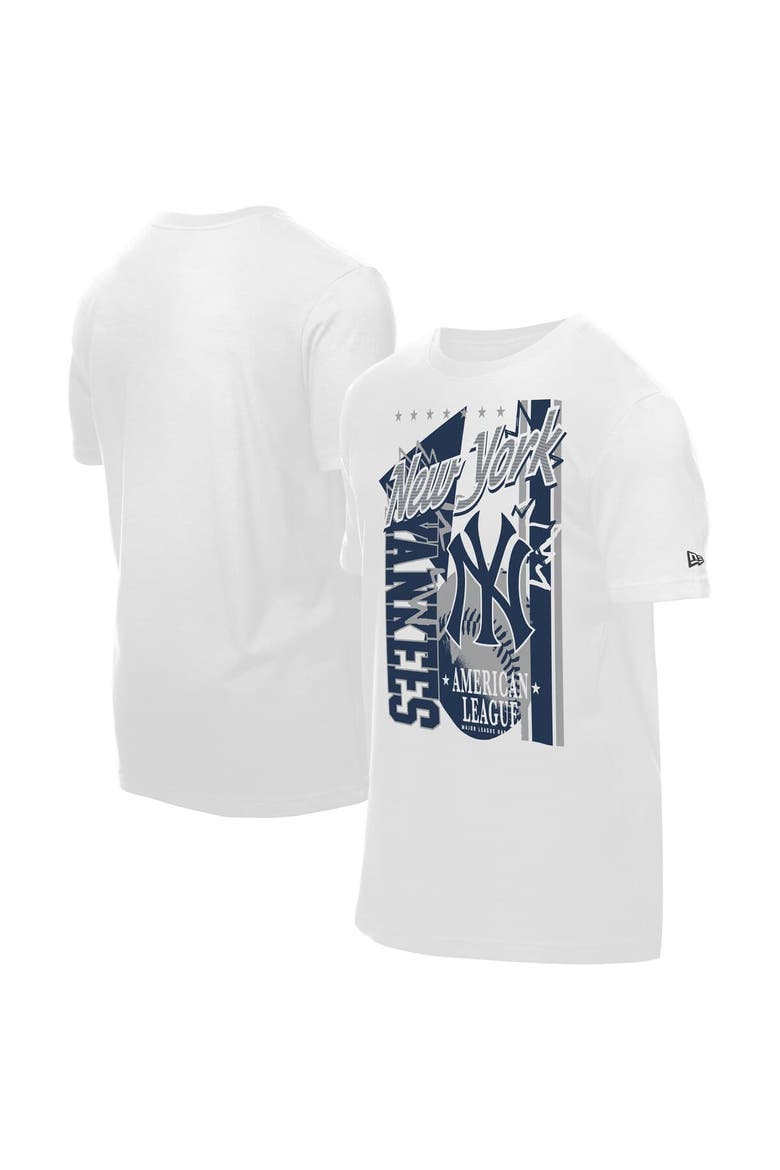 Men's New Era White New York Yankees Big Graphic Domestic T-Shirt, Main, color, White