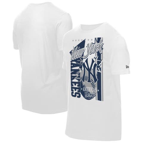 Men's New Era White New York Yankees Big Graphic Domestic T-Shirt