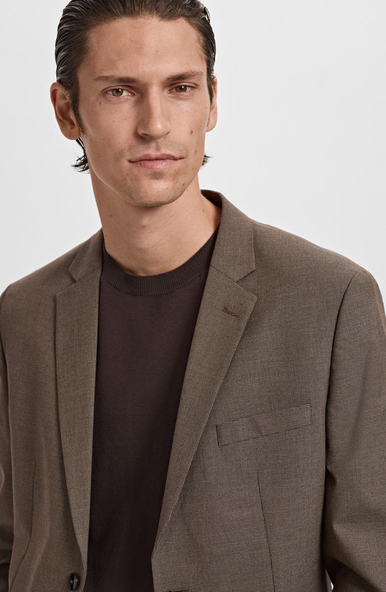 MANGO Slim Fit Suit Jacket, Alternate, color, Brown