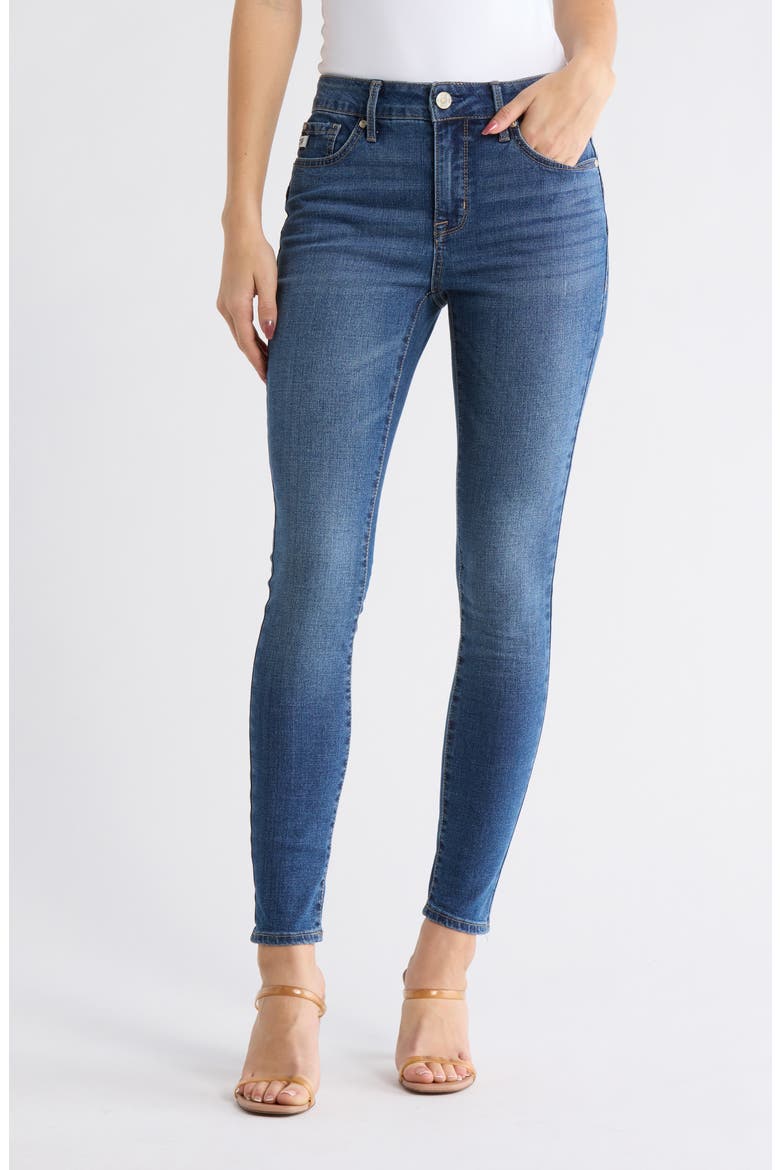 High Waist Booty Shaper Skinny Jeans, Main, color, LONE WOLF