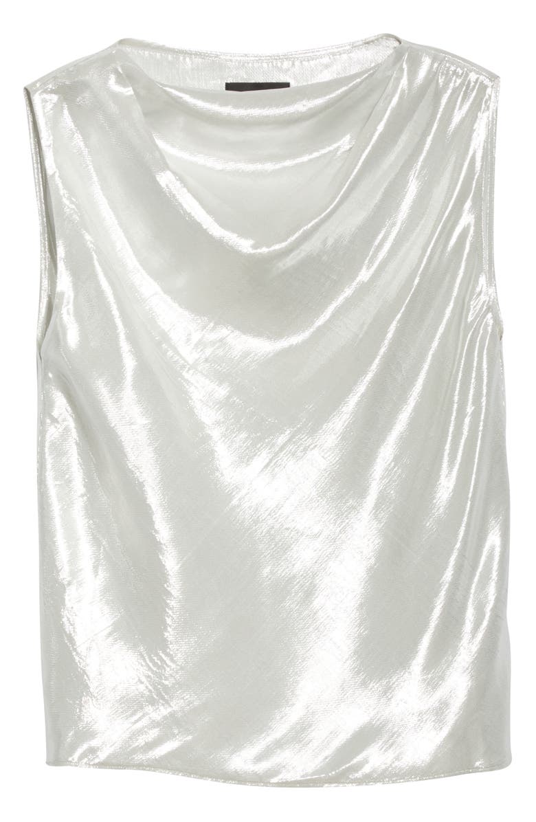 RtA Selma Metallic Silk Blend Tank, Alternate, color, 
