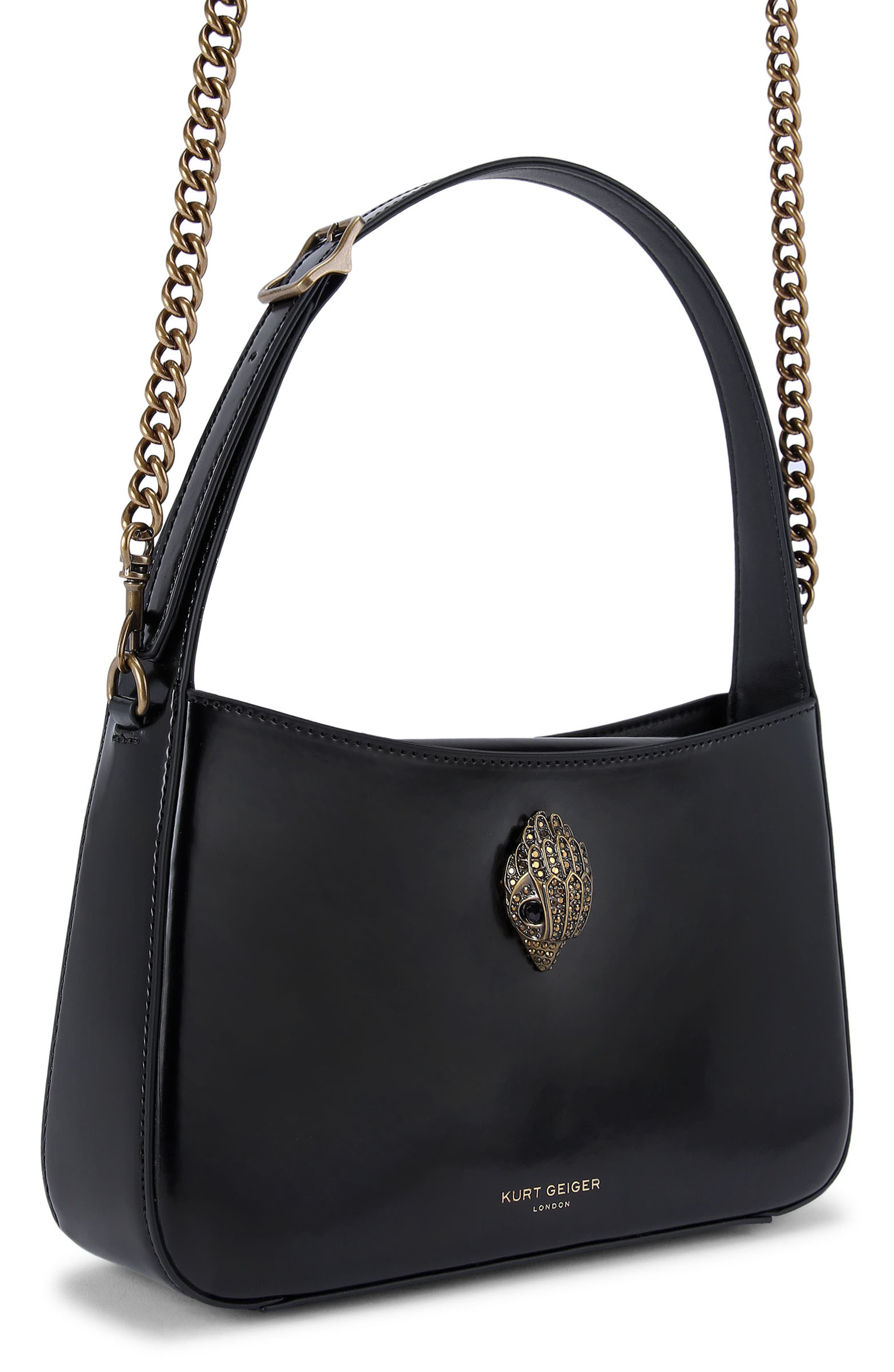 Kurt Geiger London Bond Leather Shoulder Bag, Alternate, color, 