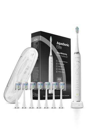 Aquasonic Elite Ultra-whitening Power Toothbrush In Optic White