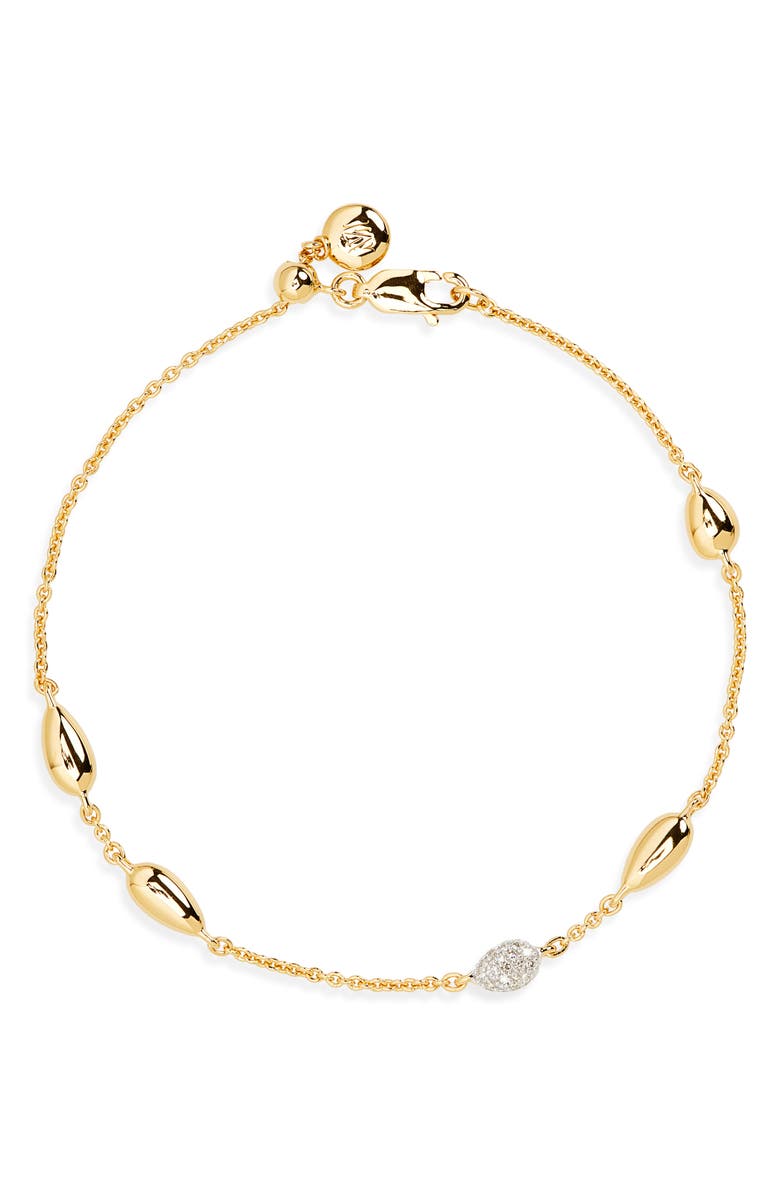 Monica Vinader Nura Teardrop Diamond Bracelet, Main, color,