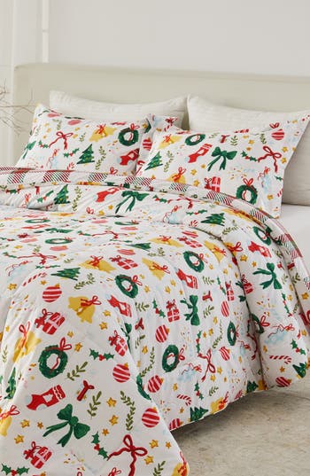 Woven & Weft Holiday 3-piece Comforter Set In Multi