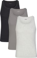 SKIMS Cotton Rib Tanks Assorted 3-Pack