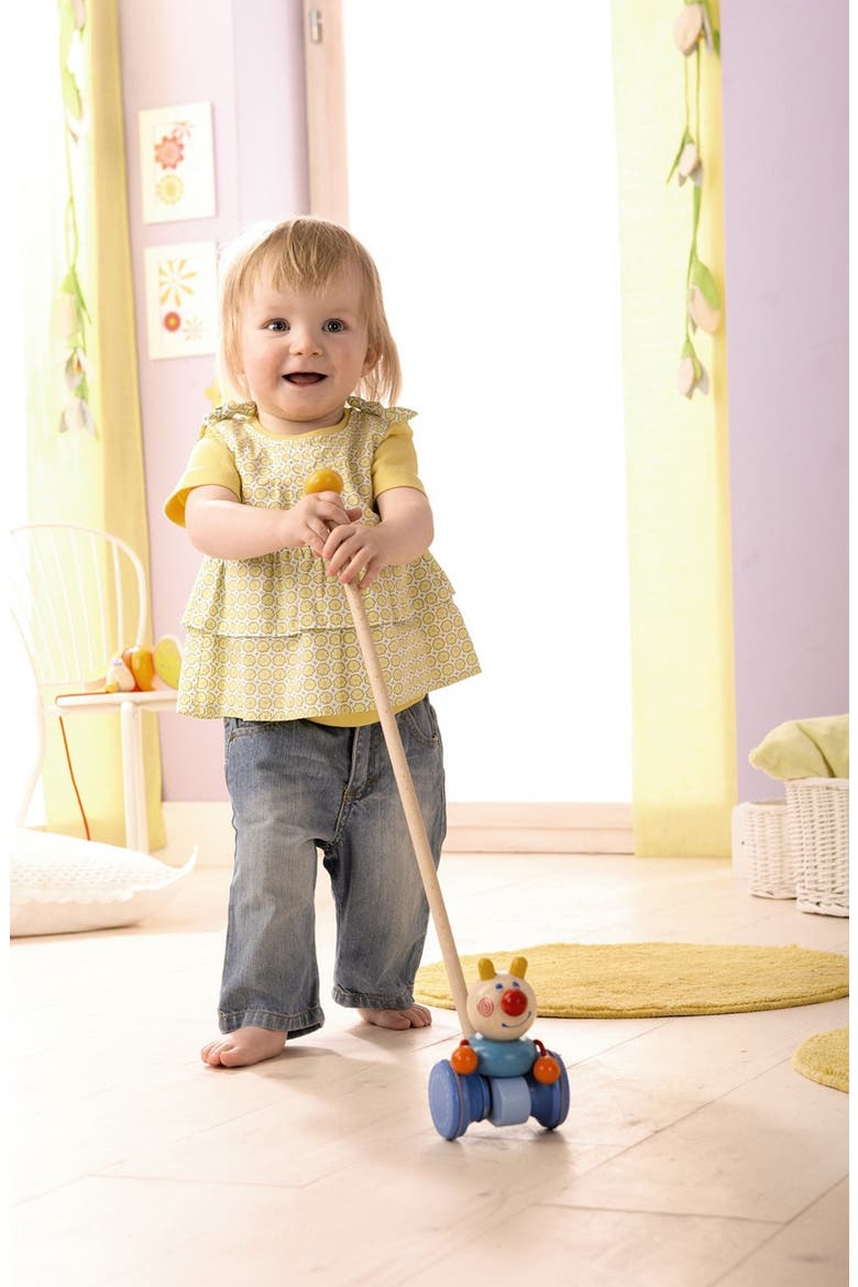 'Tumble Tum' Wooden Push Toy, Alternate, color, BLUE