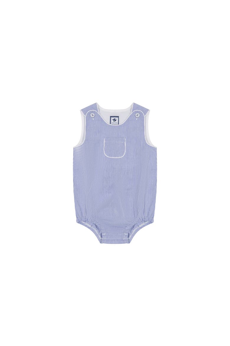 Windsor Romper, Main, color, Blue Seersucker Stripe