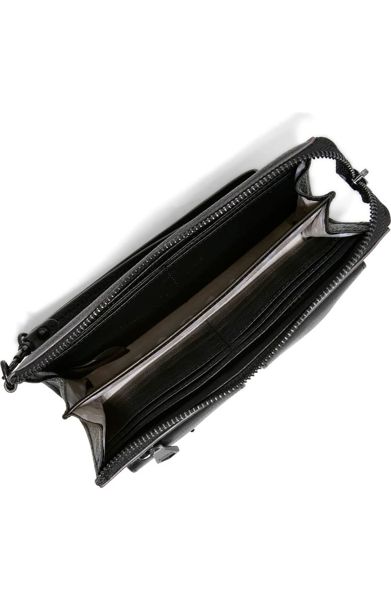 AIMEE Saddle Up Leather Wristlet, Alternate, color, Black W/ Black