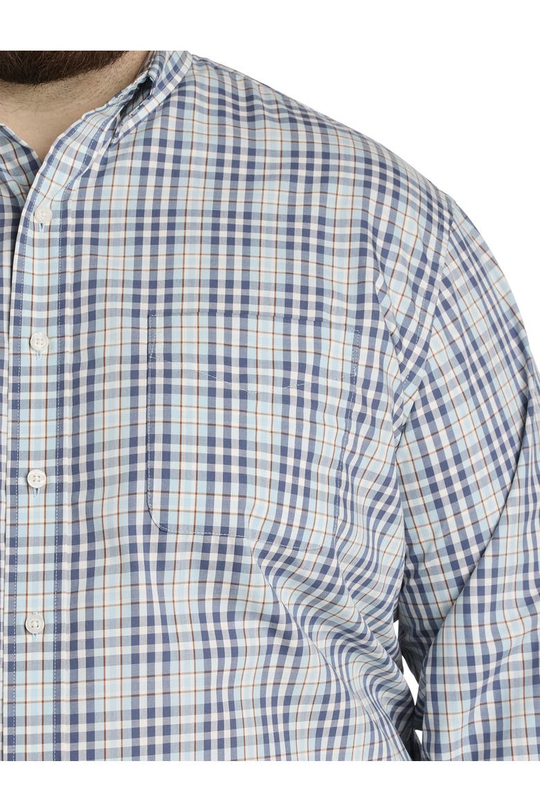 Big & Tall Medium Plaid Sport Shirt, Alternate, color, BLUE MULTI
