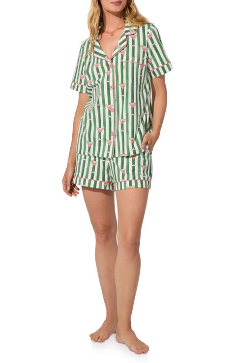 Print Jersey Short Pajamas (Regular & Plus)