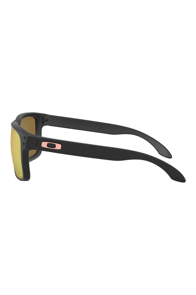 56mm Prizm™ Square Sunglasses, Alternate, color, RUBBER BLACK