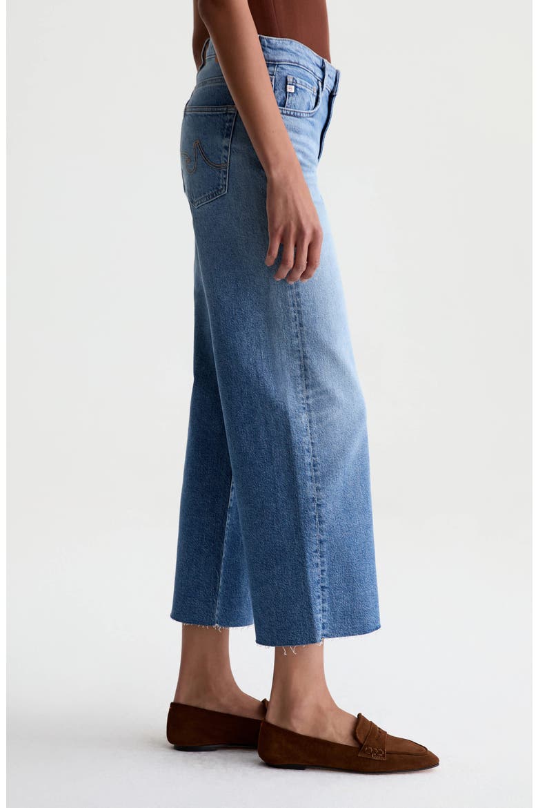 Saige Raw Hem Ankle Wide Leg Jeans, Alternate, color, 17 YEARS DUET