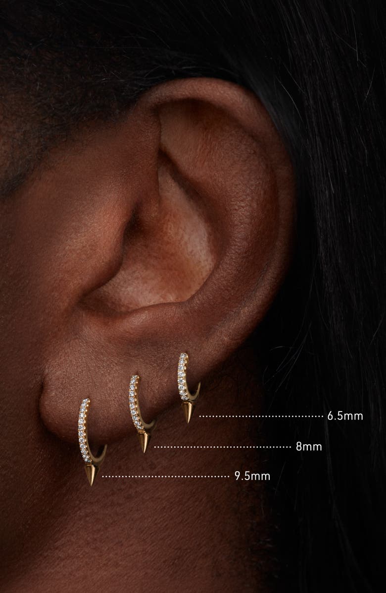 MARIA TASH Single Short Spike Diamond Eternity Clicker, Alternate, color, White Gold
