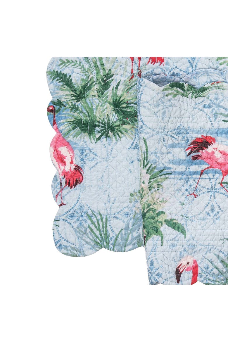 Paradise Coastal Table Runner 14" x 72", Alternate, color, Green
