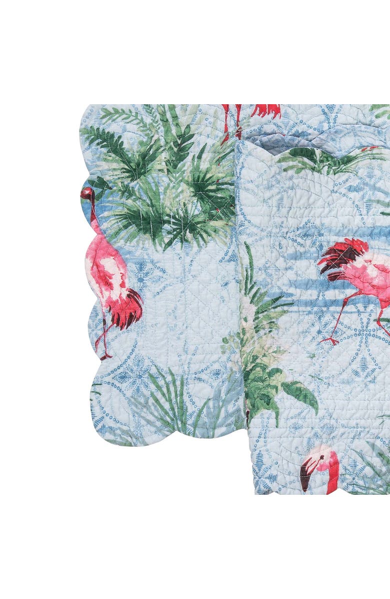 C&F Home Paradise Coast Table Runner, Alternate, color, Green