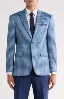 Slim Fit Plaid 4-Way Stretch Sport Coat