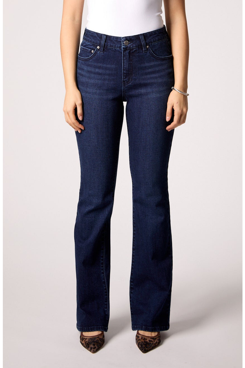 Maya Mid Rise Bootcut Jeans, Main, color, Amsterdam Dark