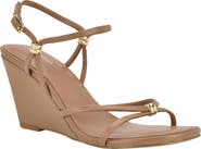 Calvin Klein Deliney Ankle Strap Wedge Sandal