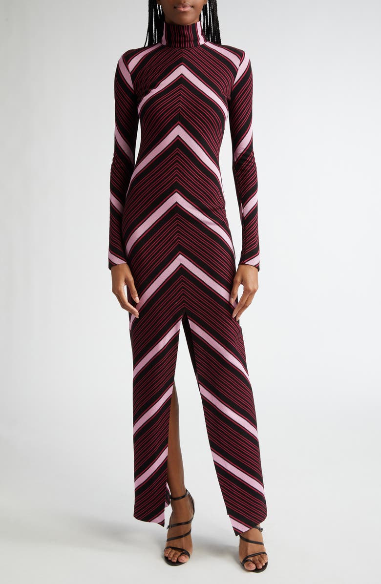 Missoni Chevron Stripe Long Sleeve Raschel Knit Dress, Main, color,