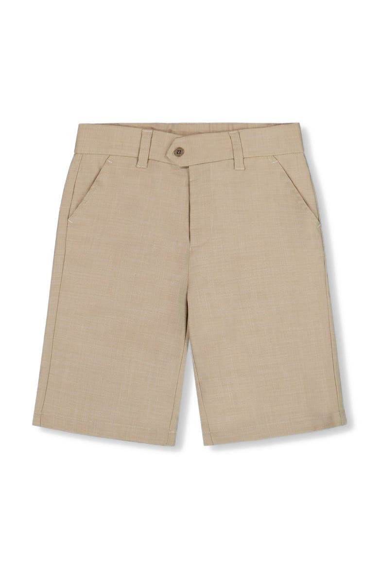 Little Boy's Slant Pocket Bermuda Shorts Light Taupe, Main, color, Light Taupe