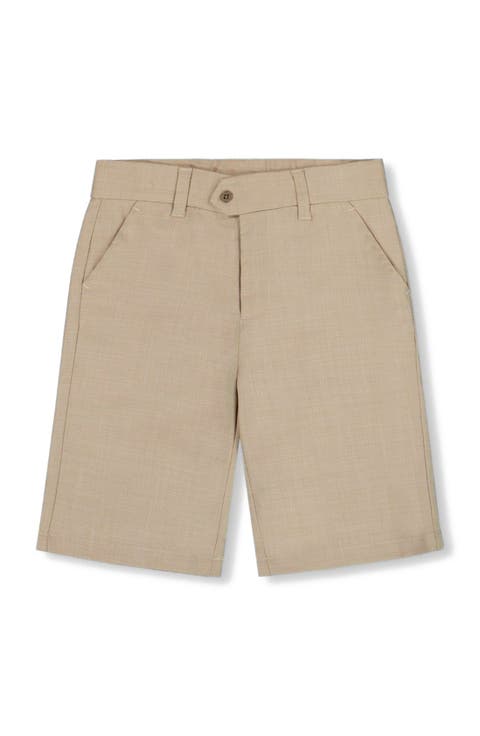 Little Boy's Slant Pocket Bermuda Shorts Light Taupe