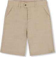 Deux par Deux Little Boy's Slant Pocket Bermuda Shorts Light Taupe