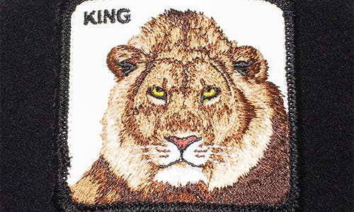 Goorin Bros . Circwool Of Life Lion Patch Trucker Hat In Black