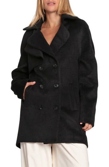 Belle & Bloom Wanne Be Loved Wool Blend Coat In Black