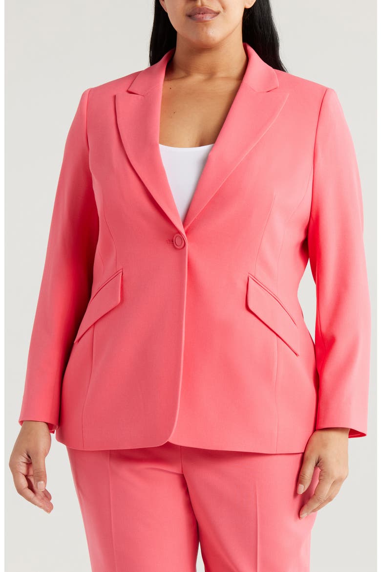 One-Button Blazer, Alternate, color, SUNSET