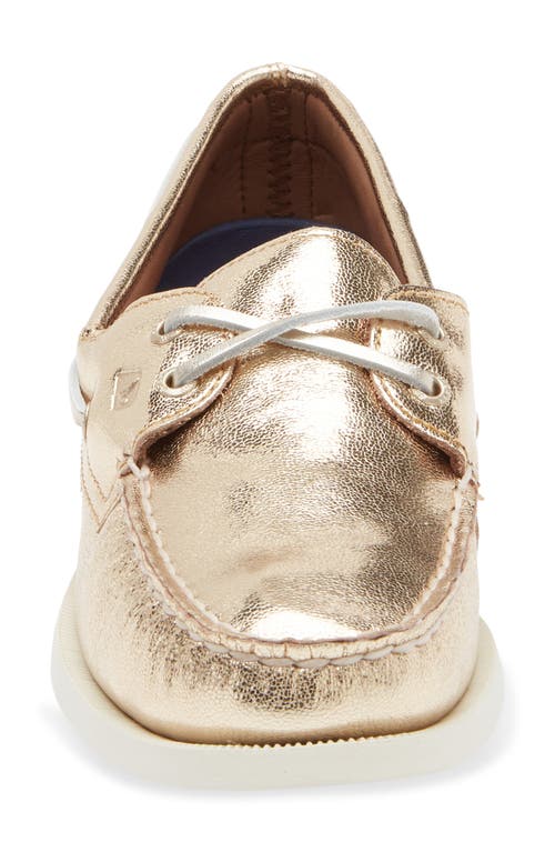 Sperry Authentic Original Boat Shoes Gold In Metallic