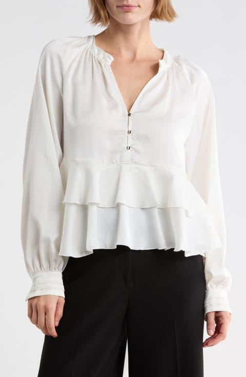 Long Sleeve Tiered Ruffle Top