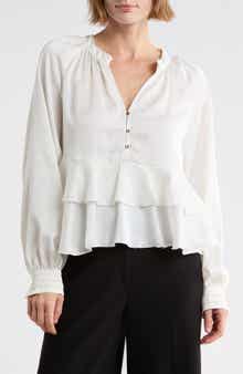 Long Sleeve Tiered Ruffle Top