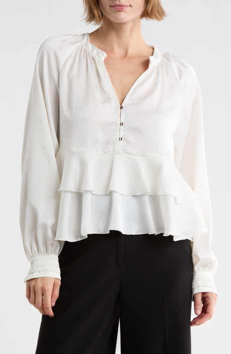 Long Sleeve Tiered Ruffle Top