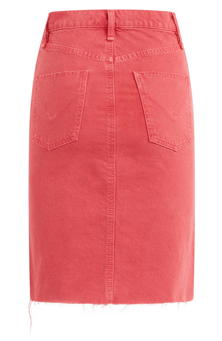 Hudson Jeans High Waist Raw Hem Denim Skirt, Alternate, color, 