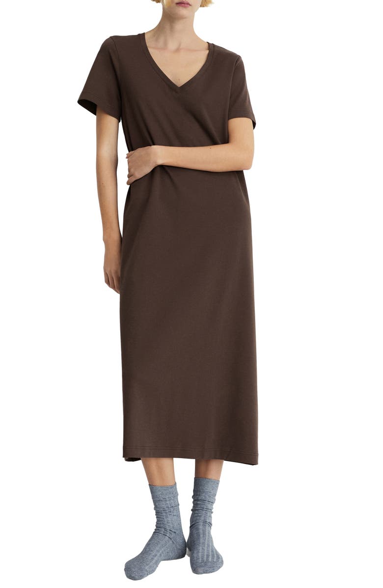 MANGO V-Neck Cotton Nightgown, Main, color, 