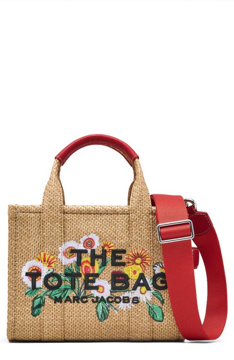 The Small Faux Raffia Tote