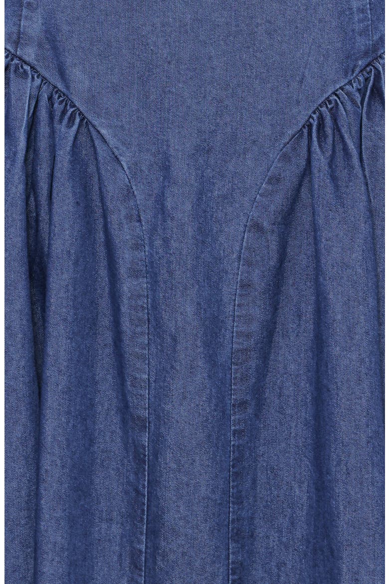 Milford Halter Neck Midi Dress, Alternate, color, DARK DENIM