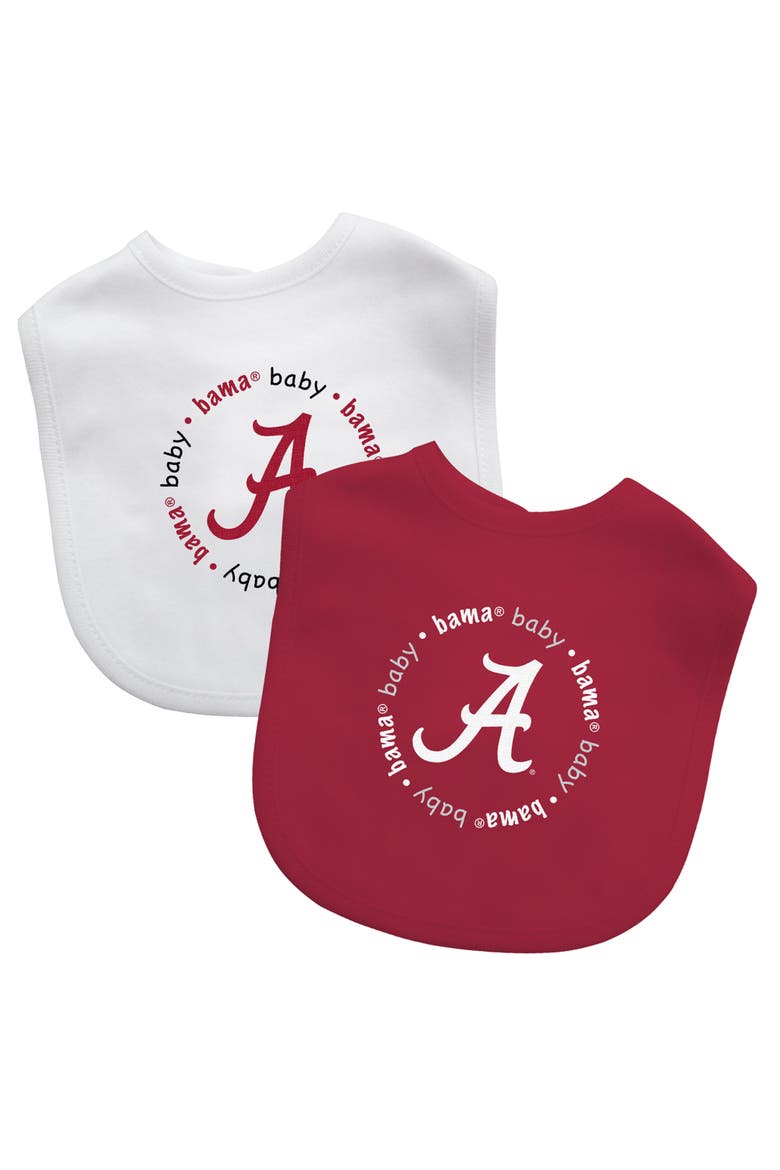 Alabama Crimson Tide - Baby Bibs 2-Pack, Main, color, Multicolor