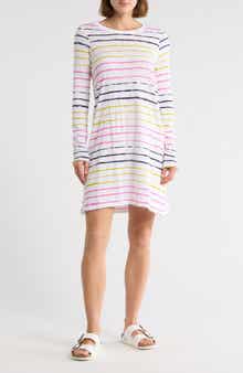 ATM Anthony Thomas Melillo Slub Jersey Long Sleeve Dress